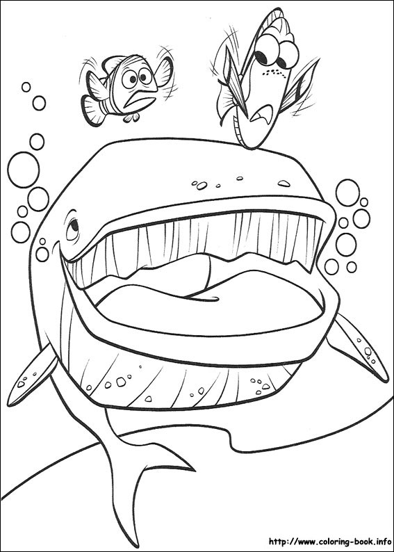 Finding Nemo coloring picture